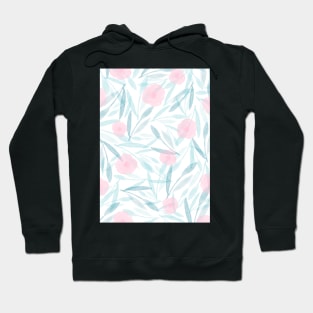 Watercolour Floral (Teal & Pink) Hoodie